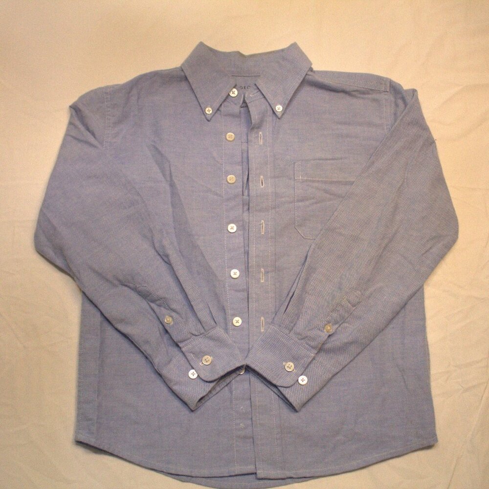 GEORGE Light Blue Button-Up Long Sleeve Shirt